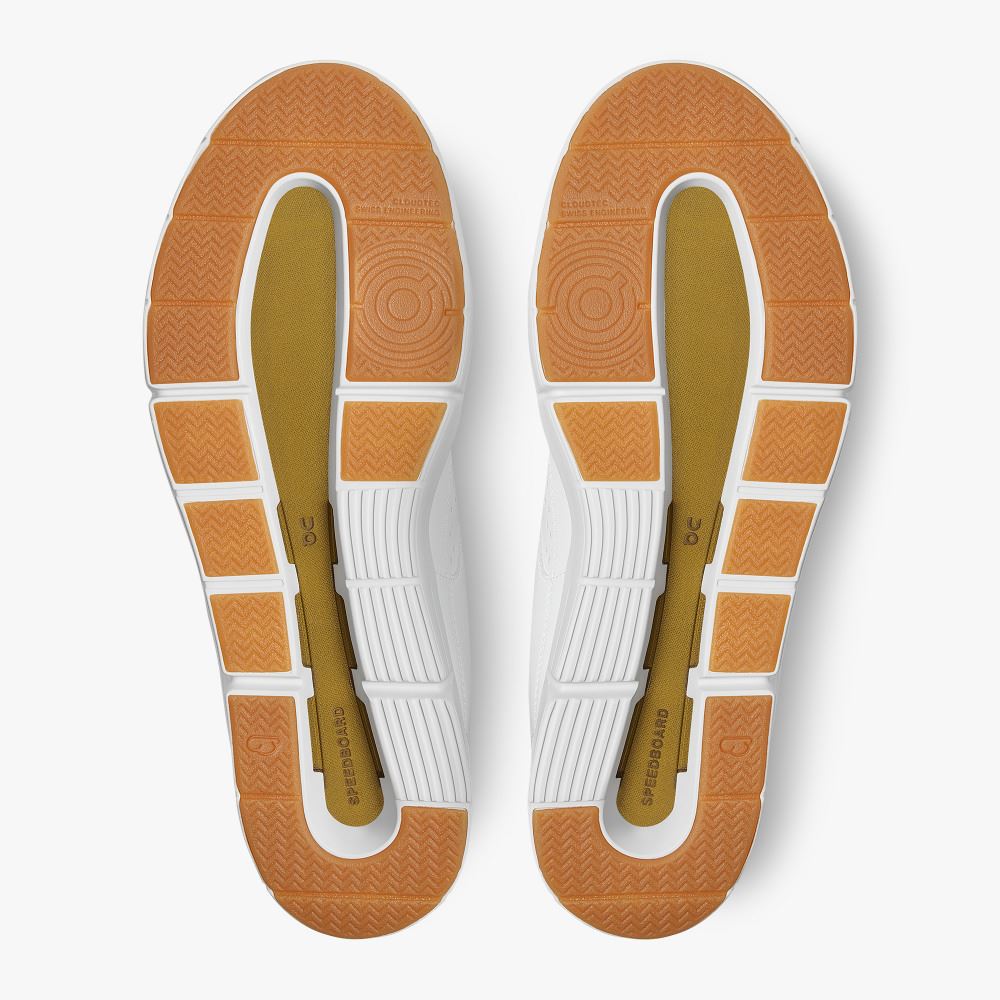 On THE ROGER Clubhouse: the expressive everyday sneaker - White | Bronze ON95XF289 - Image 3