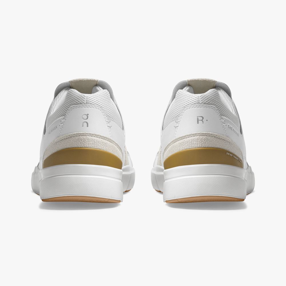 On THE ROGER Clubhouse: the expressive everyday sneaker - White | Bronze ON95XF289 - Image 5