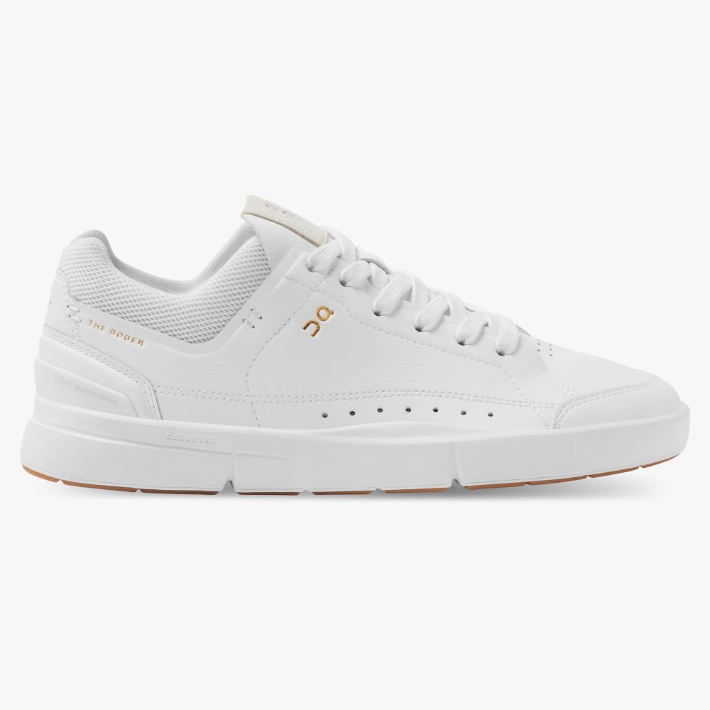 On THE ROGER: tennis-inspired sneaker by On & Roger Federer - White | Gum ON95XF393