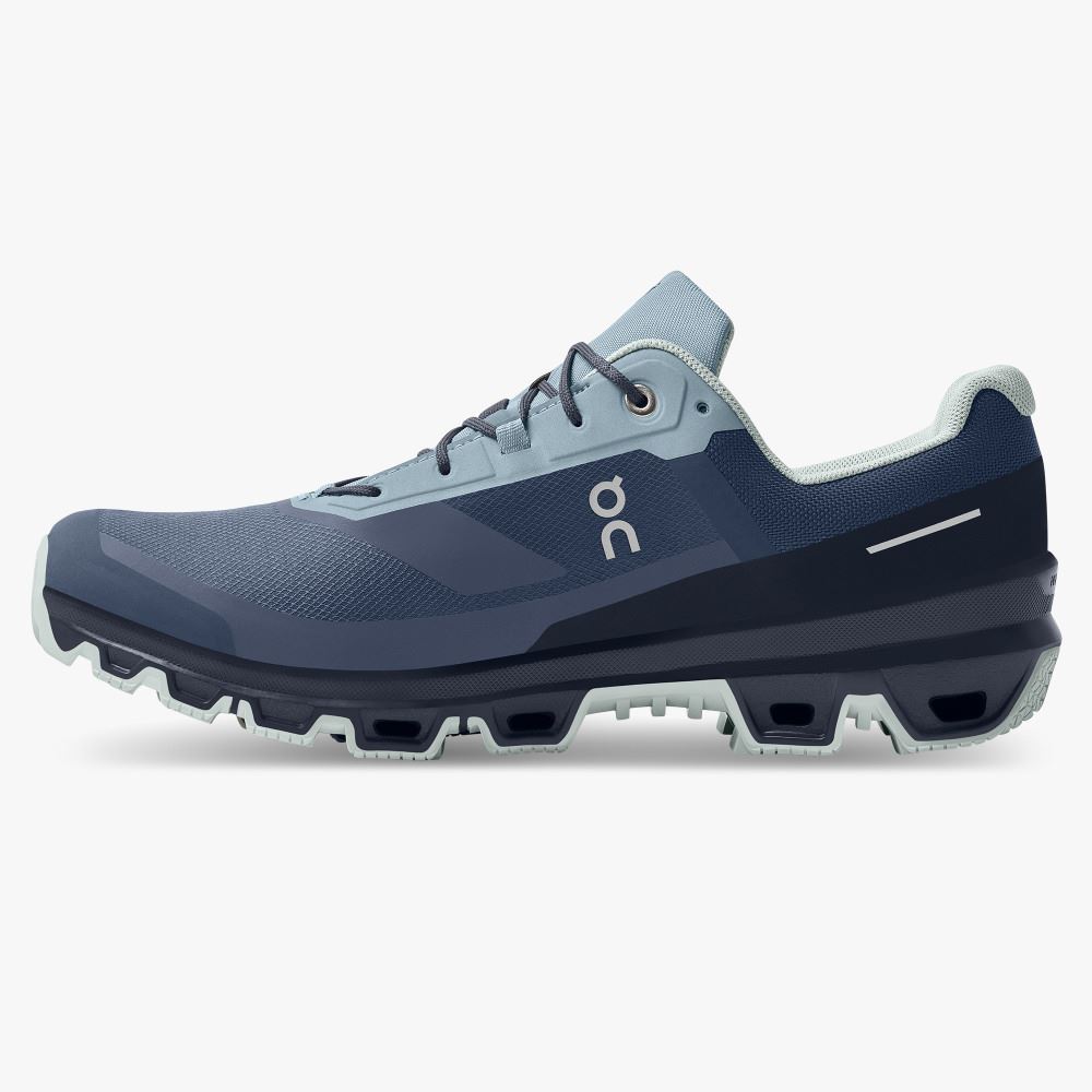 On Cloudventure Waterproof: Trail Running Shoe - Denim | Midnight ON95XF70 - Image 4