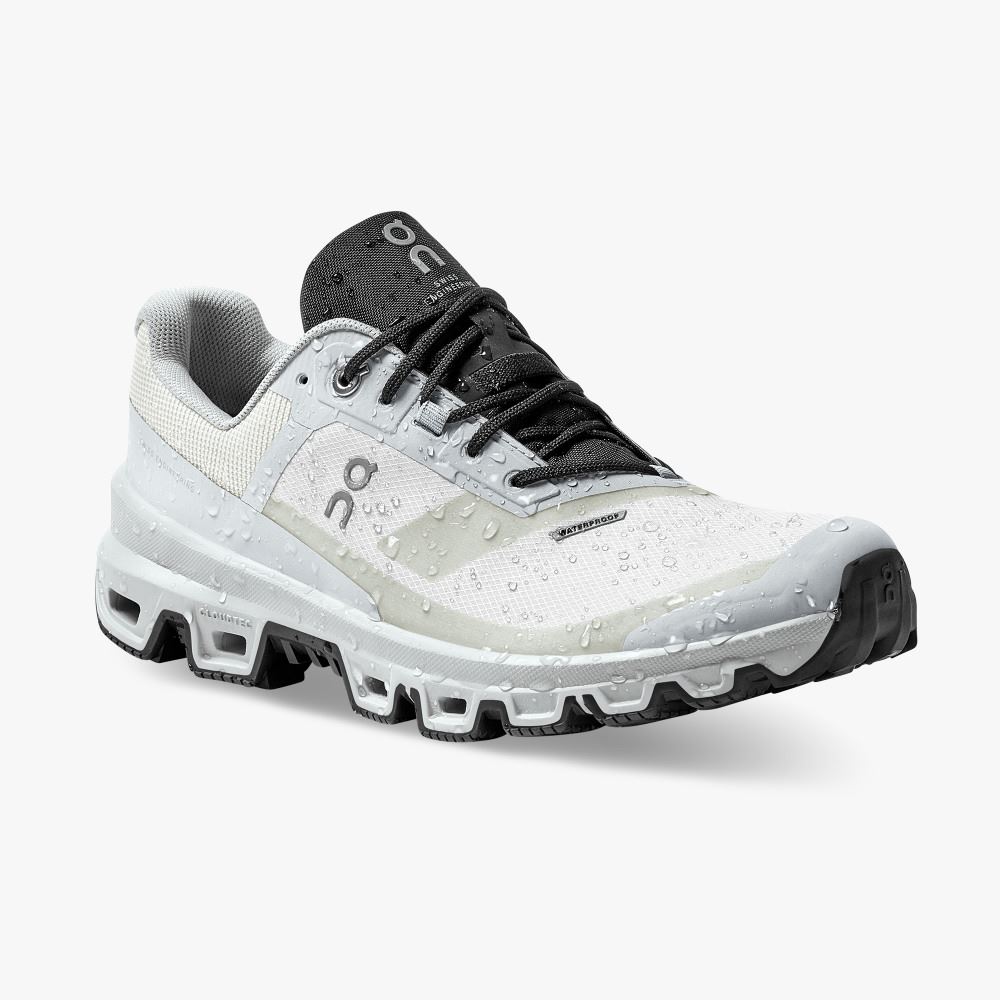 On Cloudventure Waterproof: Trail Running Shoe - Glacier | Black ON95XF166 - Image 6
