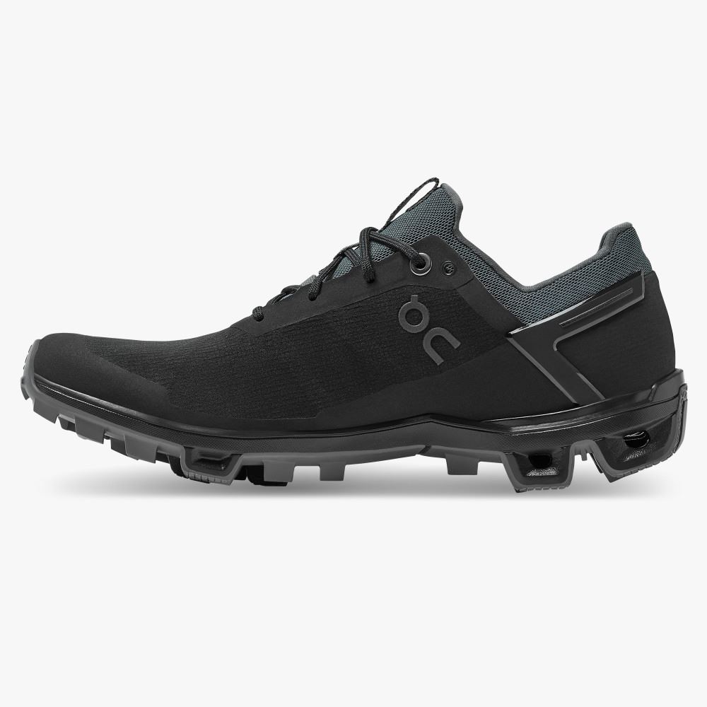 On Cloudventure Peak - Lightweight Trail Running Shoe - Black | Rock ON95XF164 - Image 4