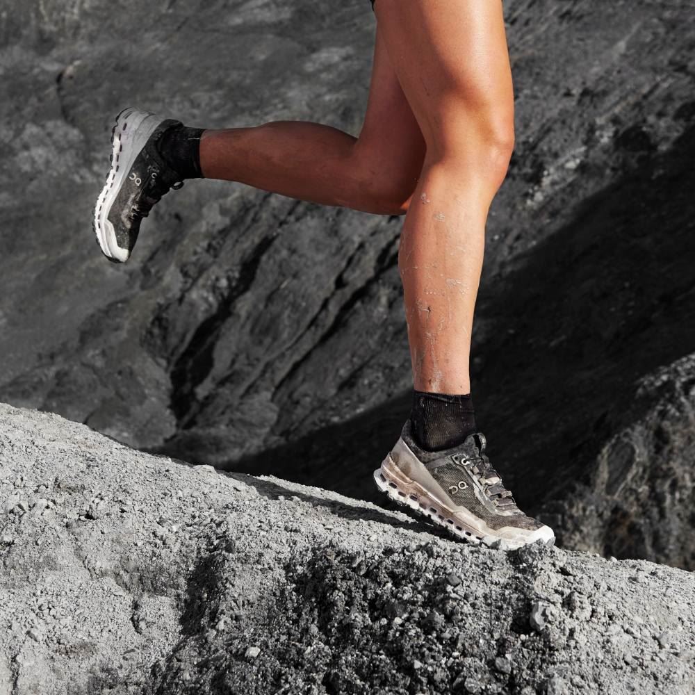 On Runningultra: cushioned trail running shoe - Black | White ON95XF157 - Image 2