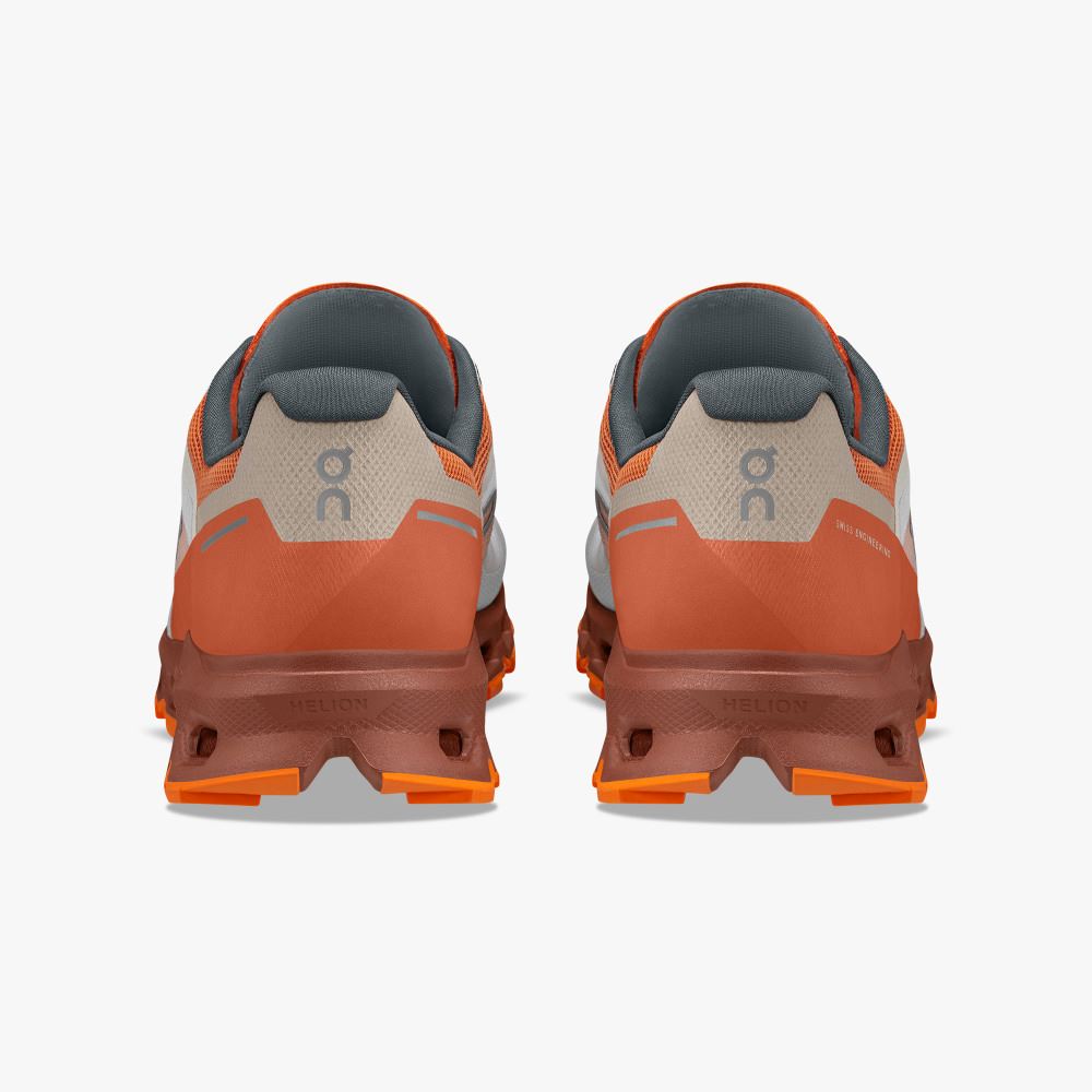 On The Cloudvista: Lightweight Trail Running & Hiking shoe - White | Rust ON95XF152 - Image 5