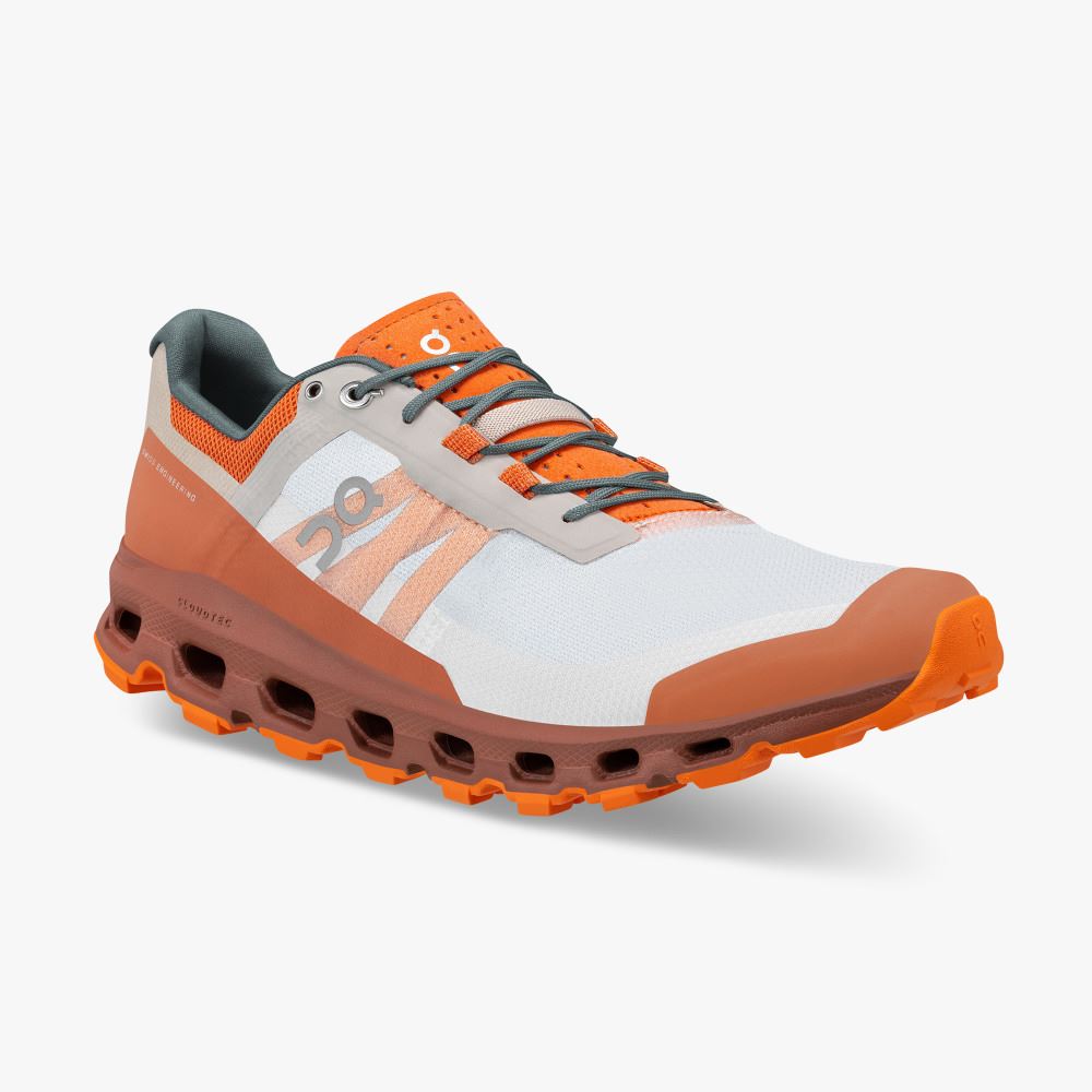 On The Cloudvista: Lightweight Trail Running & Hiking shoe - White | Rust ON95XF152 - Image 6