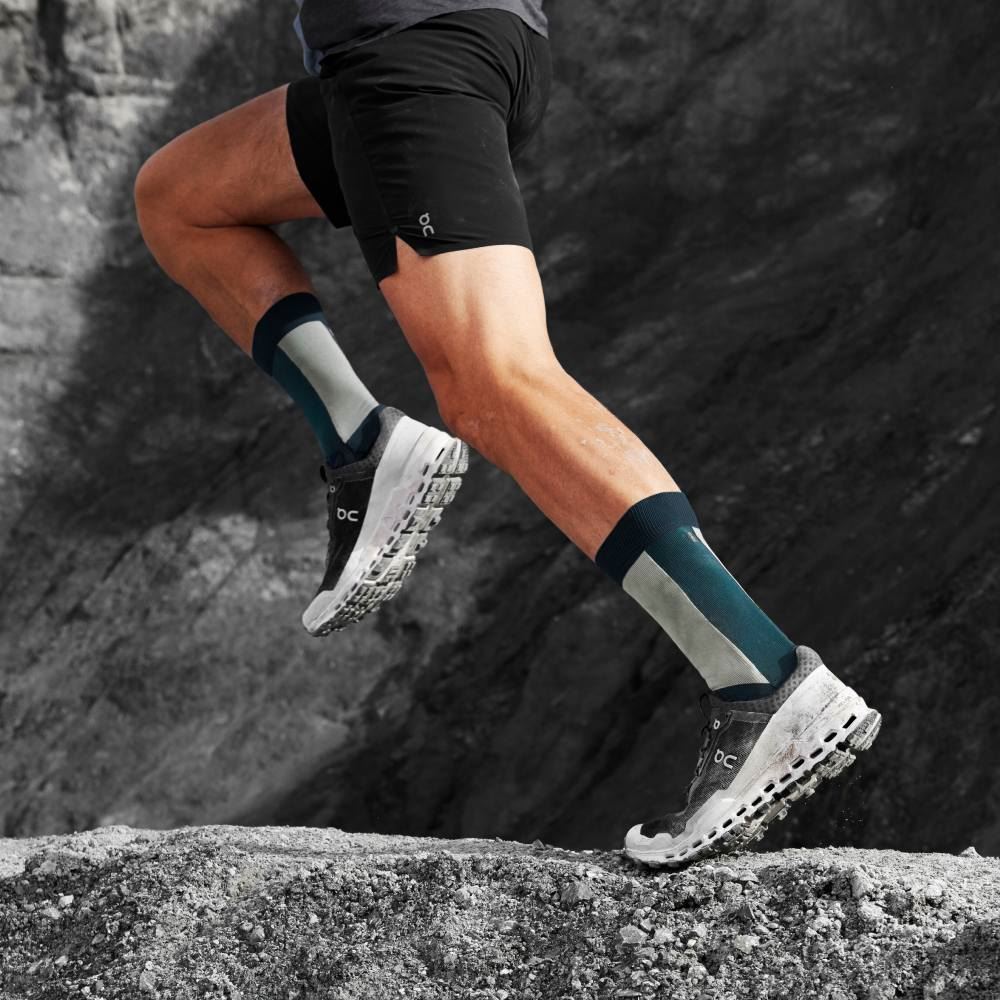 On Runningultra: cushioned trail running shoe - Black | White ON95XF77 - Image 2