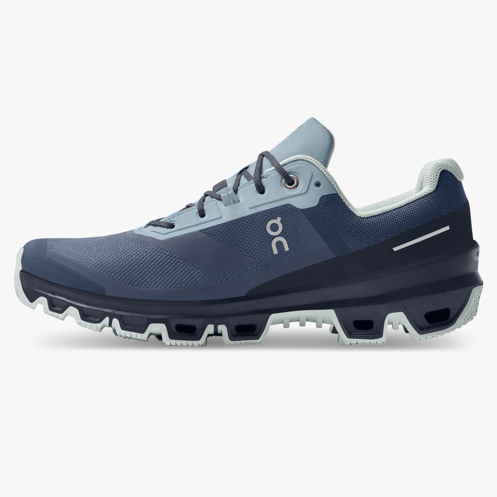 On Cloudventure Waterproof: Trail Running Shoe - Denim | Midnight ON95XF149 - Image 4