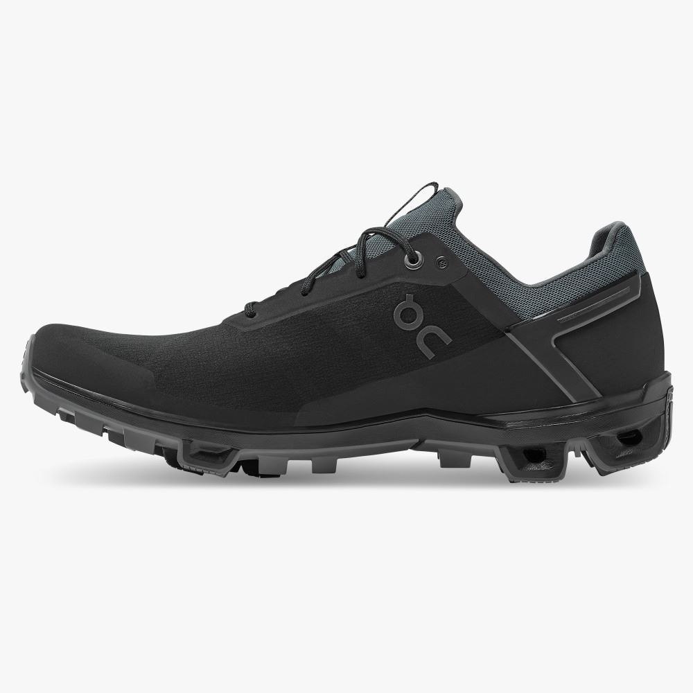 On Cloudventure Peak - Lightweight Trail Running Shoe - Black | Rock ON95XF81 - Image 4