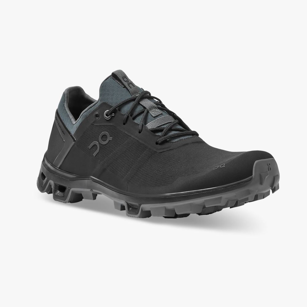 On Cloudventure Peak - Lightweight Trail Running Shoe - Black | Rock ON95XF81 - Image 6